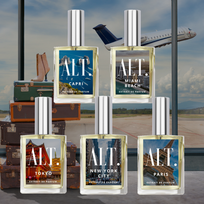 ALT. Fragrances Destination Collection. Your Sensory Passport across the world